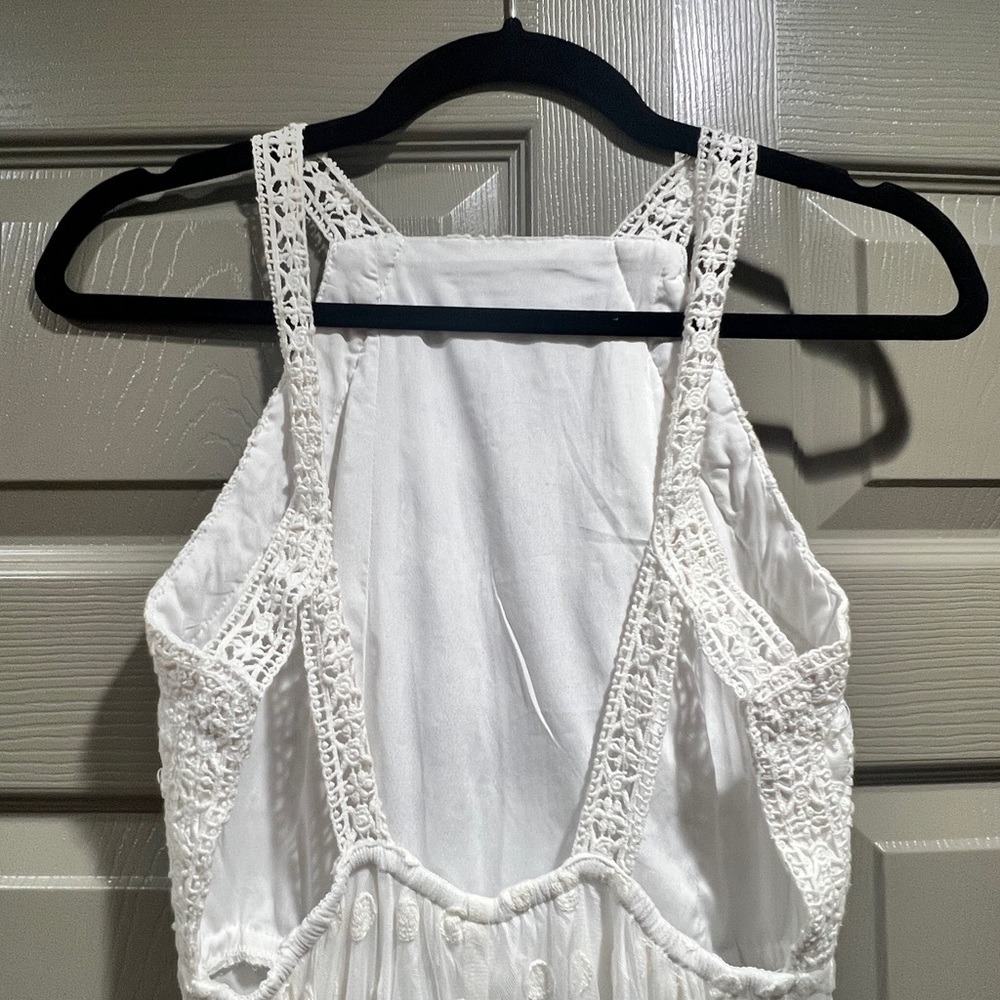 Tularosa White Sleeveless Boho Lace Maxi Dress Size XS - Picture 4 of 8